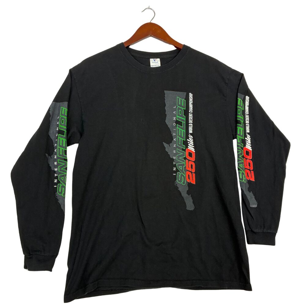San Felipe 250 Baja Off Road Racing Long Sleeve Shirt Mexico Yazbek Size L